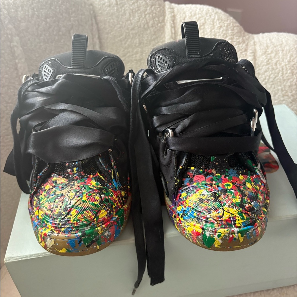 Lanvin Multicolor Athletic Shoes with Black Laces